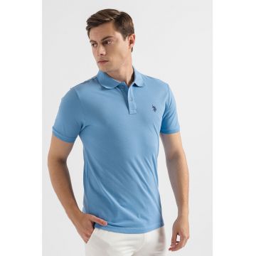 Tricou polo slim fit de bumbac