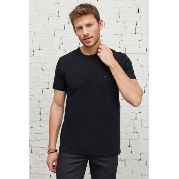 Tricou slim fit de bumbac organic