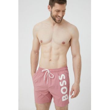 BOSS pantaloni scurti de baie culoarea roz