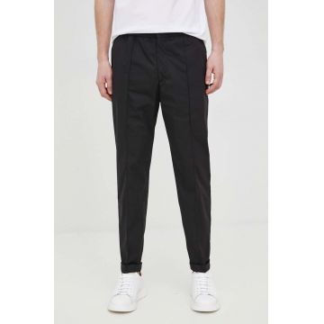 Tiger Of Sweden pantaloni barbati, culoarea negru, mulata