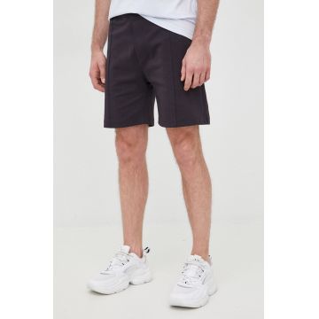 Tiger Of Sweden pantaloni scurti barbati, culoarea albastru marin