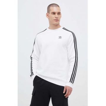 adidas Originals bluză bărbați, culoarea alb, cu imprimeu IA4862-WHITE