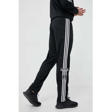adidas Originals pantaloni de trening ADIBREAK culoarea negru, cu imprimeu HN6098-BLACK