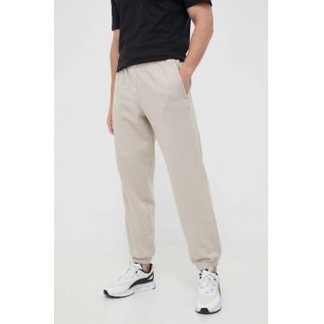 adidas Originals pantaloni de trening culoarea bej, neted