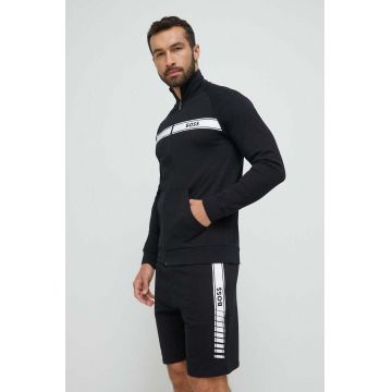 BOSS pantaloni scurți din bumbac lounge culoarea negru