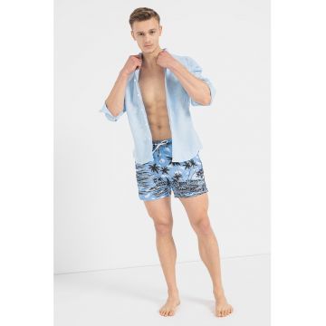 Pantaloni scurti de baie cu imprimeu tropical Springfish