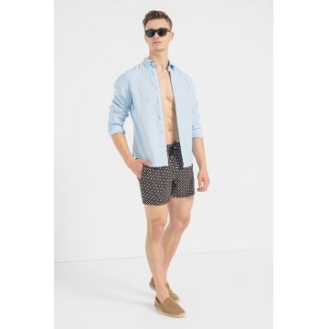 Pantaloni scurti de baie cu model monograma Manu