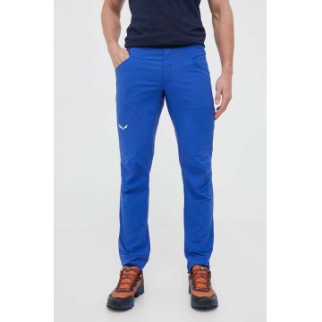 Salewa pantaloni de exterior Agner Light culoarea albastru marin