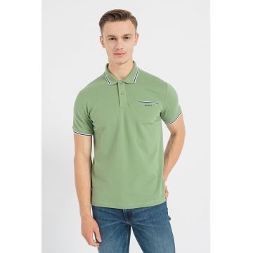 Tricou polo cu buzunar pe piept