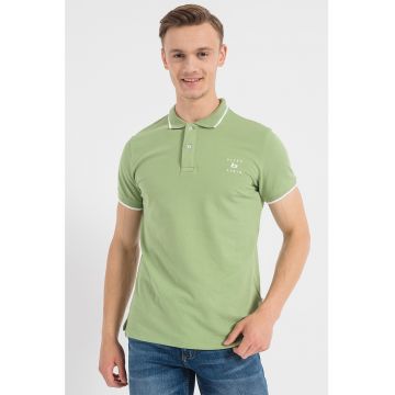 Tricou polo cu garnituri contrastante