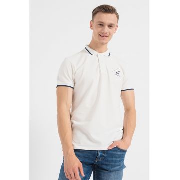 Tricou polo cu garnituri contrastante