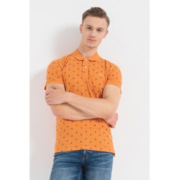 Tricou polo din bumbac cu model