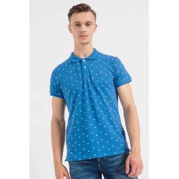 Tricou polo din bumbac cu model