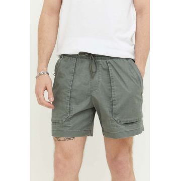 Abercrombie & Fitch pantaloni scurti barbati, culoarea verde