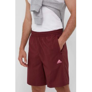 adidas pantaloni scurti barbati, culoarea bordo