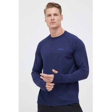 Marmot longsleeve sport Windridge culoarea albastru marin, neted