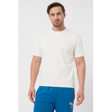 Tricou de bumbac cu decolteu la baza gatului Valka