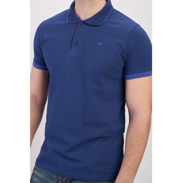 Tricou polo cu terminatii contrastante