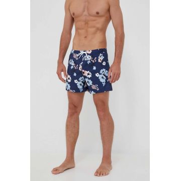 Abercrombie & Fitch pantaloni scurti de baie culoarea albastru marin