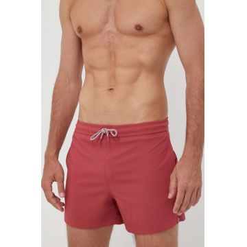 Abercrombie & Fitch pantaloni scurti de baie culoarea rosu