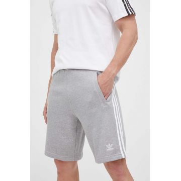 adidas Originals pantaloni scurți din bumbac culoarea gri IA6354-grey