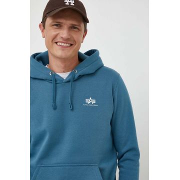 Alpha Industries bluza barbati, cu glugă, cu imprimeu