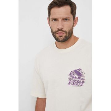 Helly Hansen tricou din bumbac x Even Suswg culoarea bej, modelator 53964-020