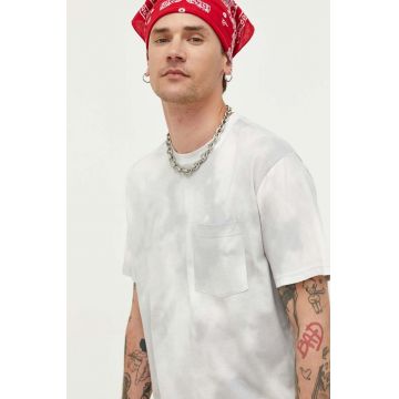 Hollister Co. tricou din bumbac culoarea gri, modelator