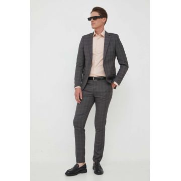 Lindbergh costum barbati, culoarea gri, modelator Lindbergh costum barbati, culoarea gri, modelator