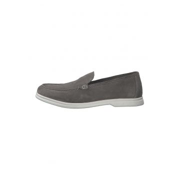 Pantofi loafer de piele intoarsa