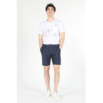 Pantaloni scurti de in cu snur