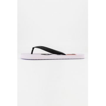 Papuci flip-flop uni Troy - Alb/Negru