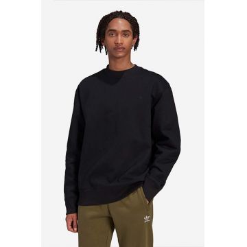 adidas Originals bluză barbati, culoarea negru, neted HK0306-black