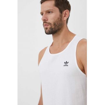 adidas Originals tricou din bumbac culoarea alb