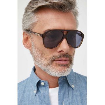 Gucci ochelari de soare barbati, culoarea maro