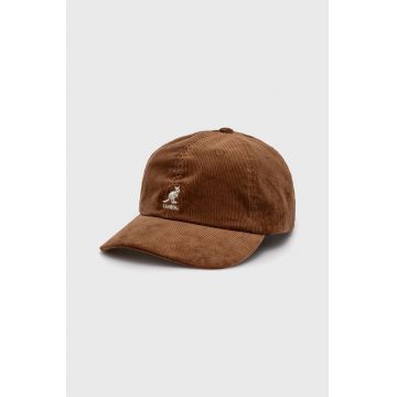 Kangol șapcă culoarea maro, material neted K5206HT.WD207-WD207