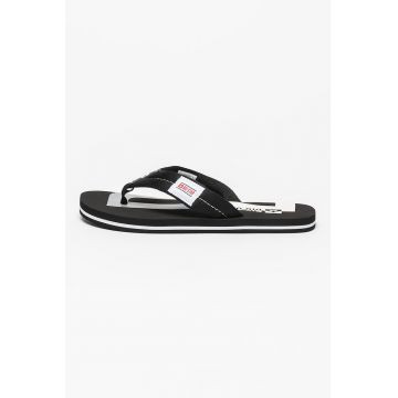 Papuci flip-flop cu brant cu model colorblock