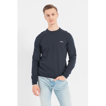 Pulover cu decolteu la baza gatului - din bumbac organic Rallo