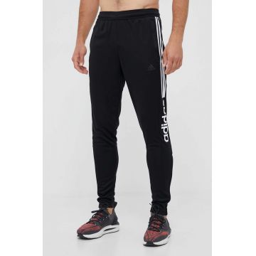 adidas pantaloni de trening culoarea negru, cu imprimeu IA3048