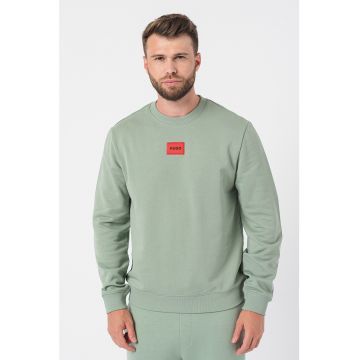 Bluza sport din bumbac cu decolteu la baza gatului Diragol