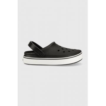 Crocs papuci Crocband Clean Clog culoarea negru, 208371