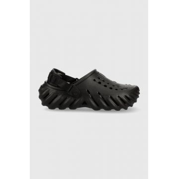 Crocs papuci Echo Clog culoarea negru 207937