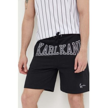 Karl Kani pantaloni scurti barbati, culoarea negru