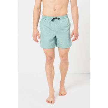 Pantaloni scurti de baie cu model logo Pantaloni scurti de baie cu model logo