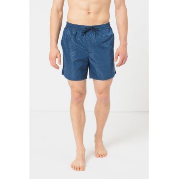 Pantaloni scurti de baie cu model logo Pantaloni scurti de baie cu model logo