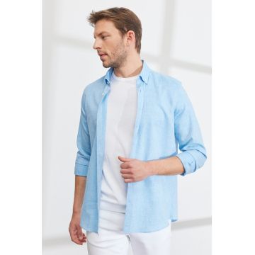 Camasa Oxford din amestec de in Camasa Oxford din amestec de in