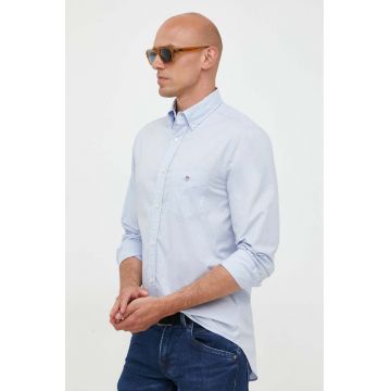 Gant camasa din bumbac barbati, cu guler button-down, regular