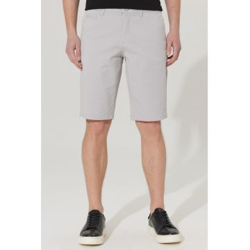 Pantaloni scurti din amestec de bumbac cu buzunare laterale