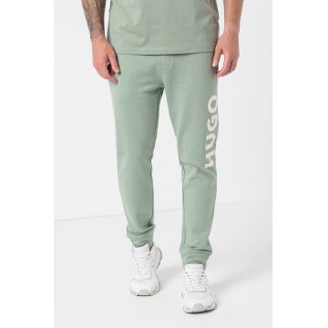 Pantaloni sport de bumbac cu imprimeu logo Dutschi