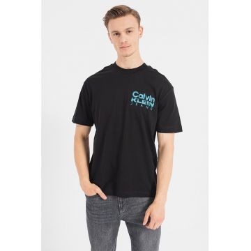 Tricou cu imprimeu logo pe partea din spate